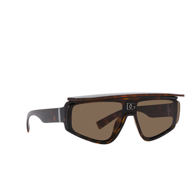 Dolce & Gabbana DG6177 Sunglasses 502/73 havana - three-quarters view
