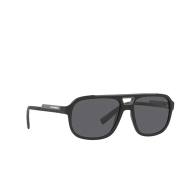 Dolce & Gabbana DG6179 Sunglasses 252581 matte black - three-quarters view