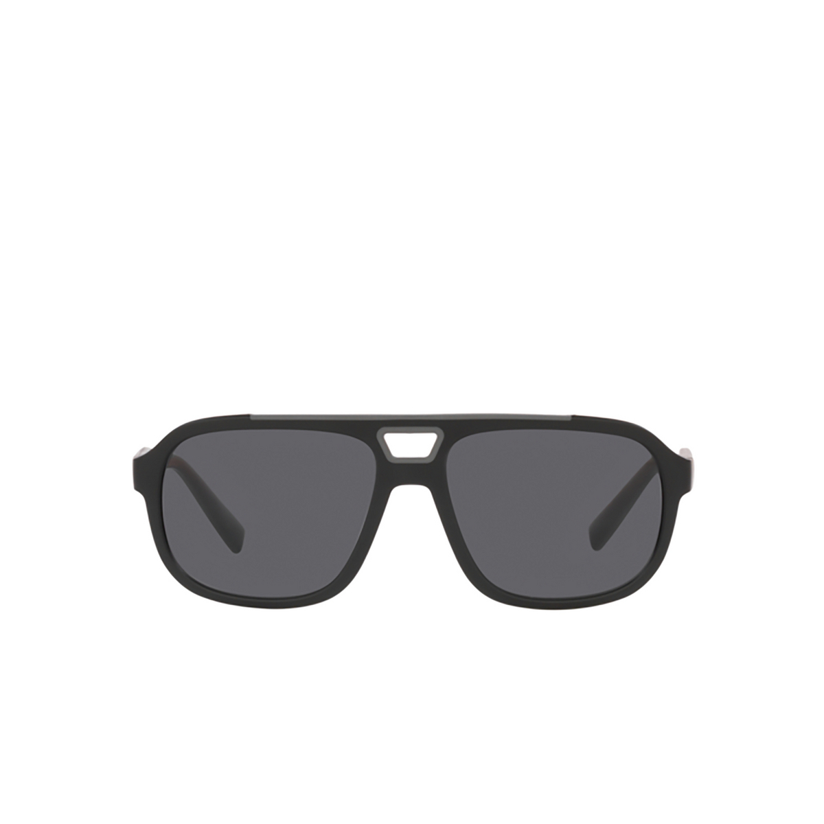 Dolce & Gabbana DG6179 Sunglasses 252581 Matte Black - front view