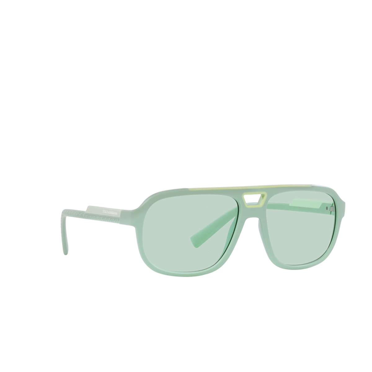 Dolce & Gabbana DG6179 Sunglasses 3395M1 Matte Torquoise - three-quarters view