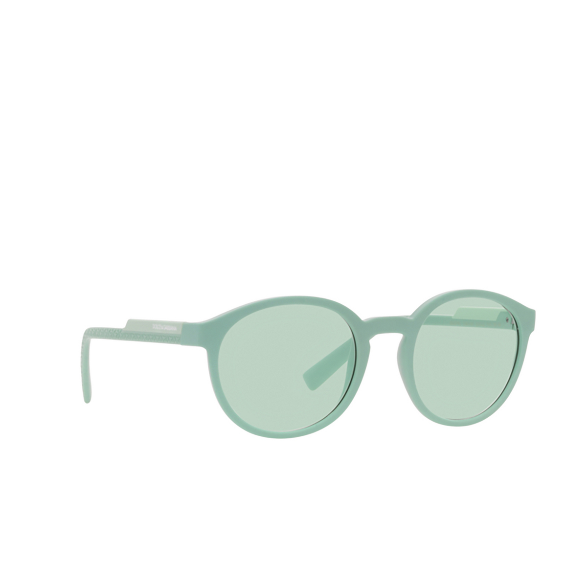 Dolce & Gabbana DG6180 Sunglasses 3395M1 Matte Torquoise - three-quarters view