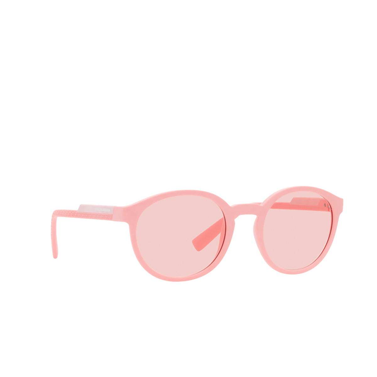 Dolce & Gabbana DG6180 Sunglasses 3396P5 Matte Pink - three-quarters view