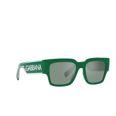Lunettes de soleil Dolce & Gabbana DG6184 331182 green - Vue trois quarts
