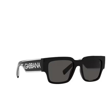 Gafas de sol Dolce & Gabbana DG6184 501/87 black - Vista tres cuartos