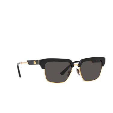 Gafas de sol Dolce & Gabbana DG6185 501/87 black - Vista tres cuartos