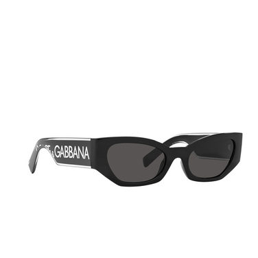 Dolce & Gabbana DG6186 Sunglasses 501/87 black - three-quarters view