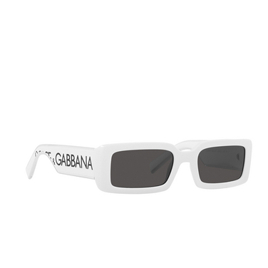 Gafas de sol Dolce & Gabbana DG6187 331287 white - Vista tres cuartos