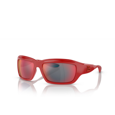 Gafas de sol Dolce & Gabbana DG6191 30966P red - Vista tres cuartos