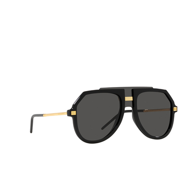 Dolce & Gabbana DG6195 Sunglasses 501/87 black - three-quarters view