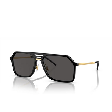 Dolce & Gabbana DG6196 Sunglasses 252587 black - three-quarters view