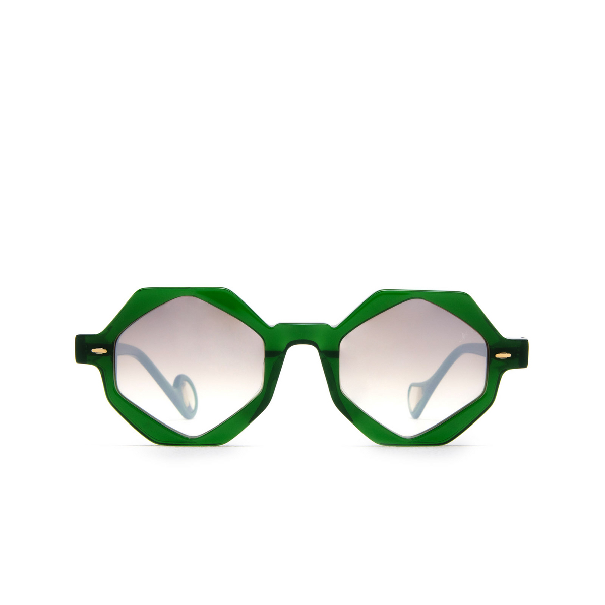 Eyepetizer ALBERT Sunglasses C.O/O-18F Transparent Green - front view