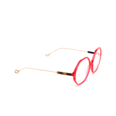 Eyepetizer CASSANDRA Eyeglasses C.R.T.Y transparent red - three-quarters view