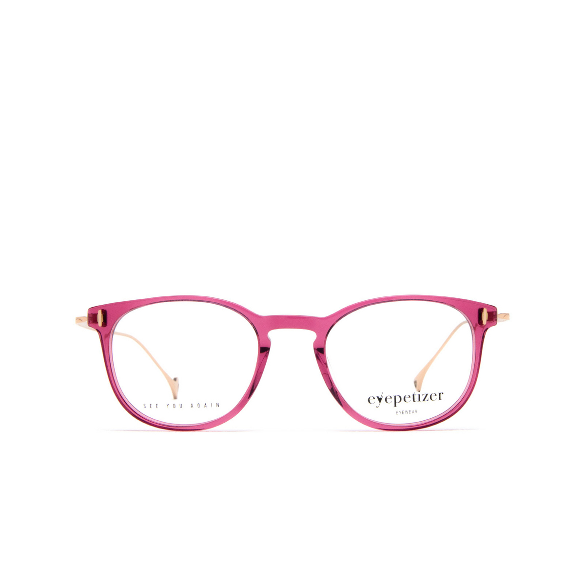Eyepetizer CHARLES Eyeglasses C.N/N-9 Transparent Cherry - front view