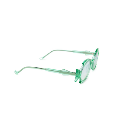 Gafas de sol Eyepetizer SHELLIE C.R/R-23F transparent green - Vista tres cuartos