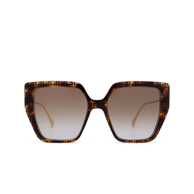 Fendi FE40012U Sunglasses 55F brown - 1/4