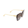 Fendi FE40012U Sunglasses 55F brown - product thumbnail 2/4