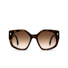 Fendi FE40017I Sonnenbrillen 55F havana - Produkt-Miniaturansicht 1/4