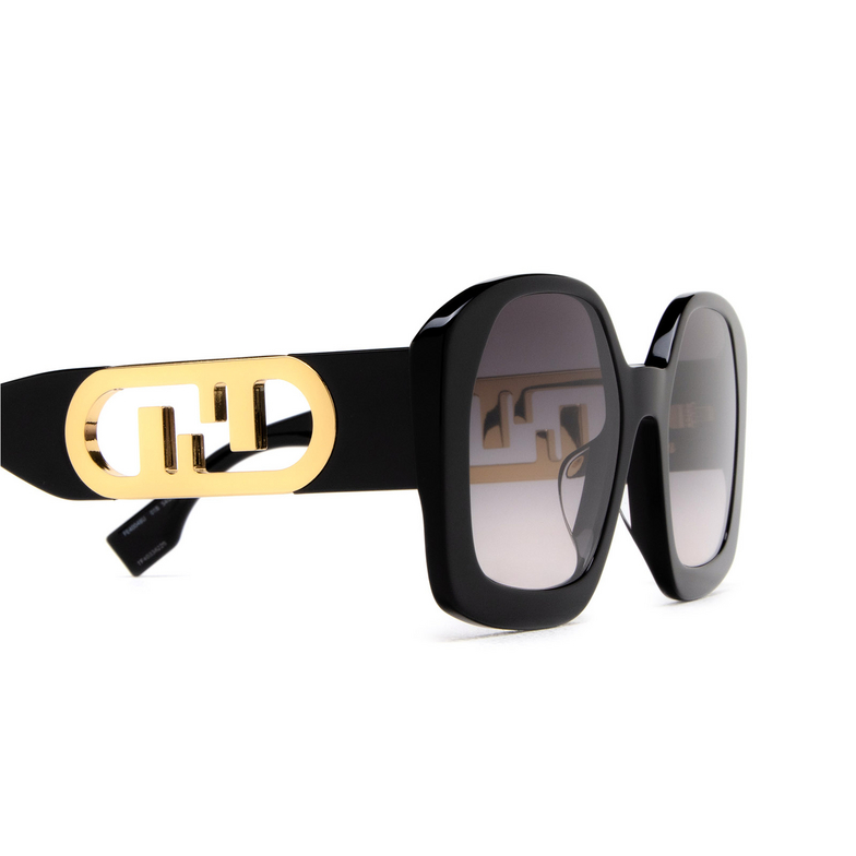 Fendi FE40048U Sunglasses 01B black - 3/4