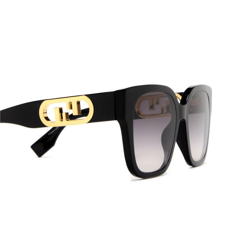 Fendi FE40063I Sunglasses 01B black - 3/4