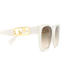 Fendi FE40063I Sunglasses 25F white - product thumbnail 3/4