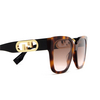 Fendi FE40063I Sunglasses 53F havana - product thumbnail 3/4
