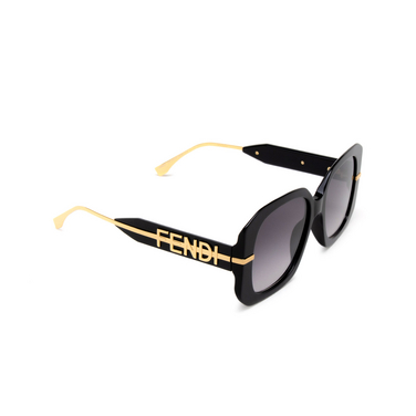 Gafas de sol Fendi FE40065I 01B black - Vista tres cuartos