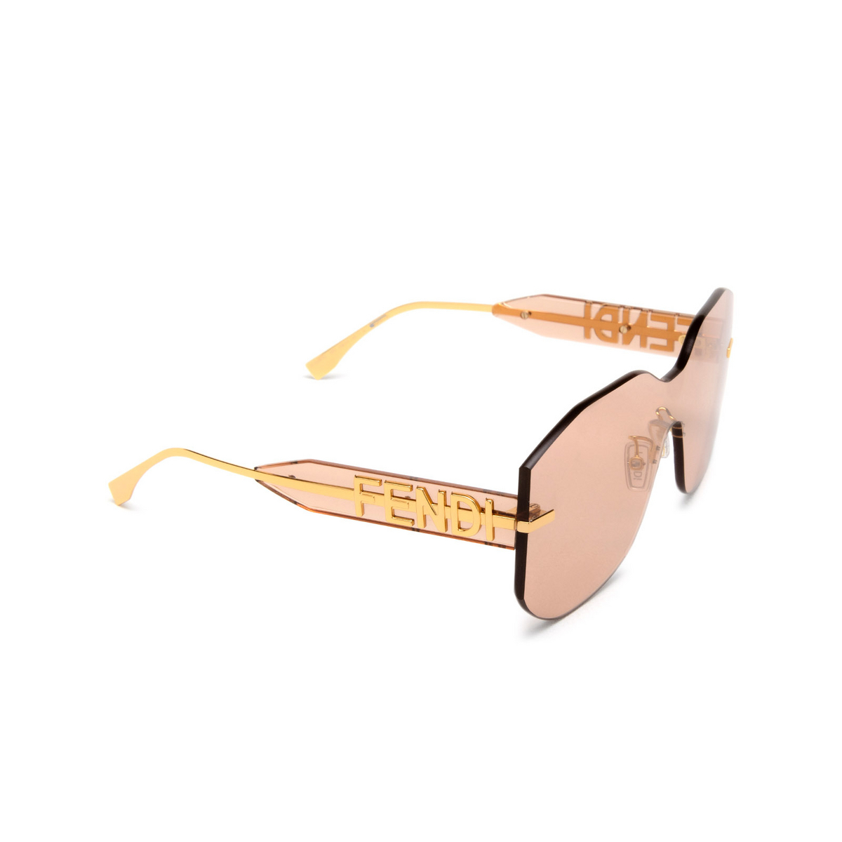 Fendi FE40067U Sunglasses 30S Pink - three-quarters view