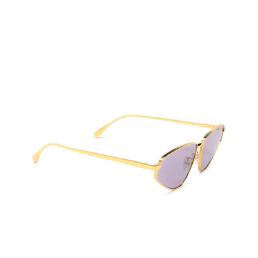 Gafas de sol Fendi FE40068U 30S gold - Vista tres cuartos