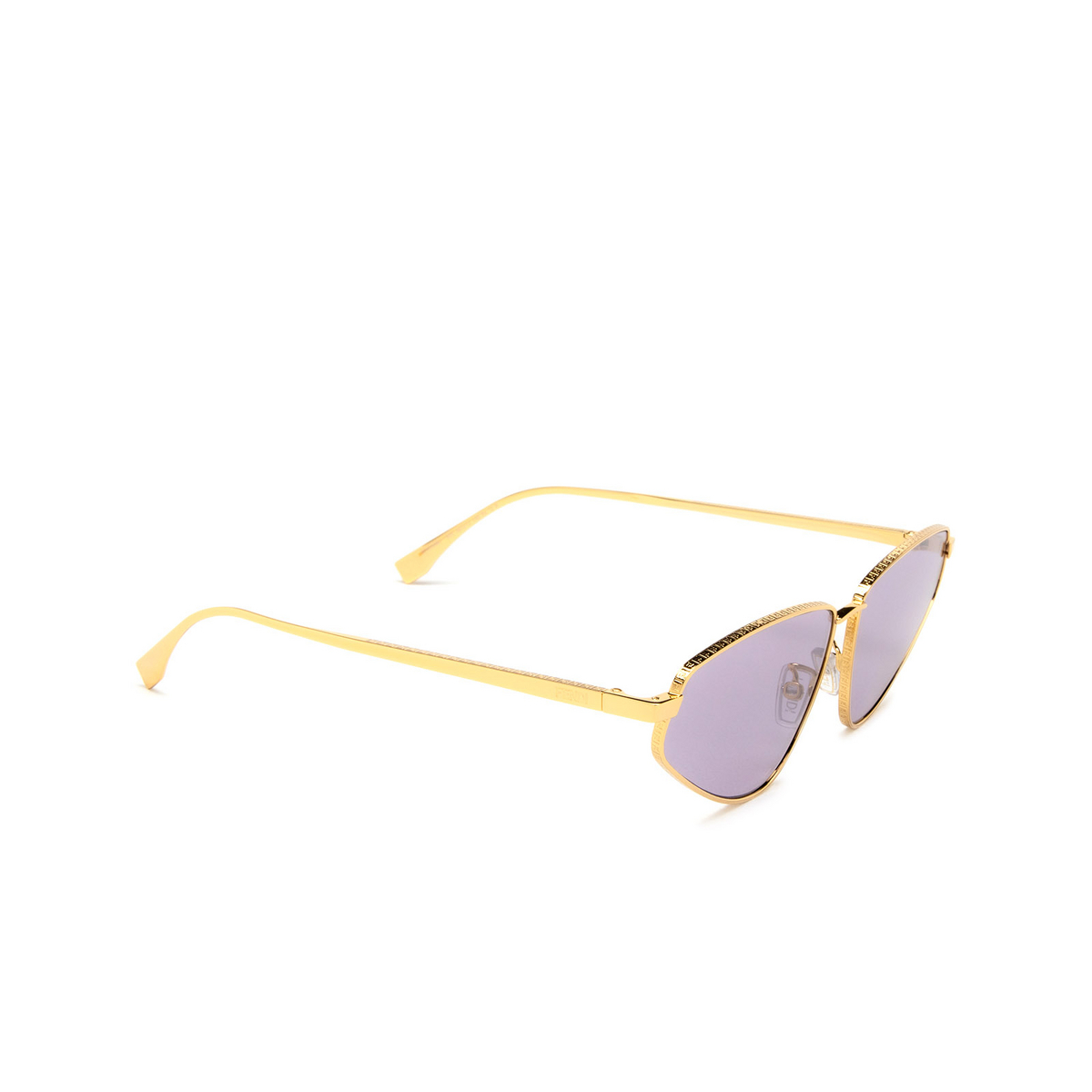 Fendi FE40068U Sunglasses 30S Gold - three-quarters view