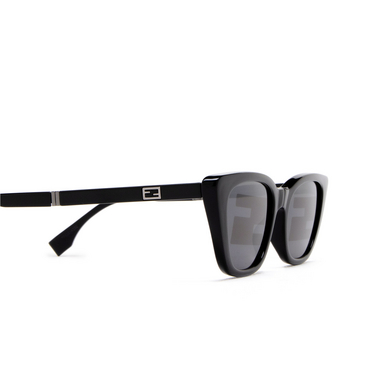 Black Sport Baguette mask-frame acetate sunglasses, Fendi