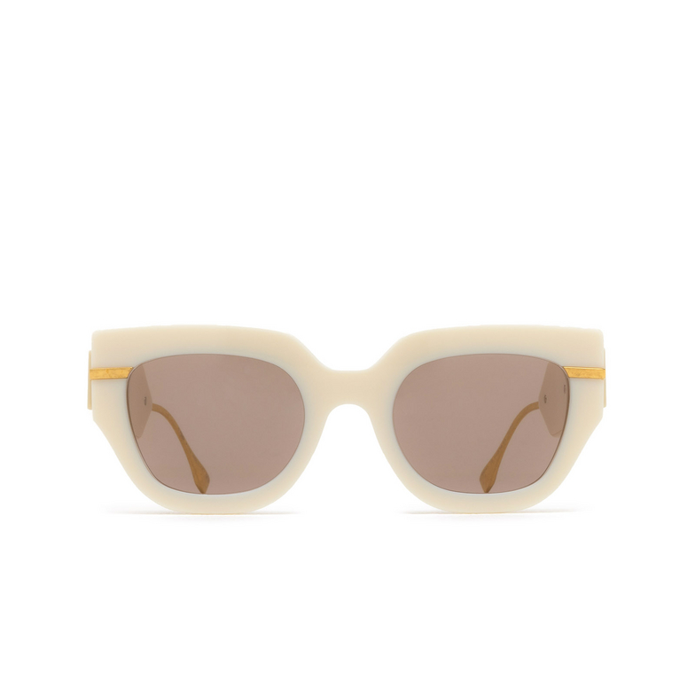 Fendi FE40097I Sunglasses 25E ivory - 1/4