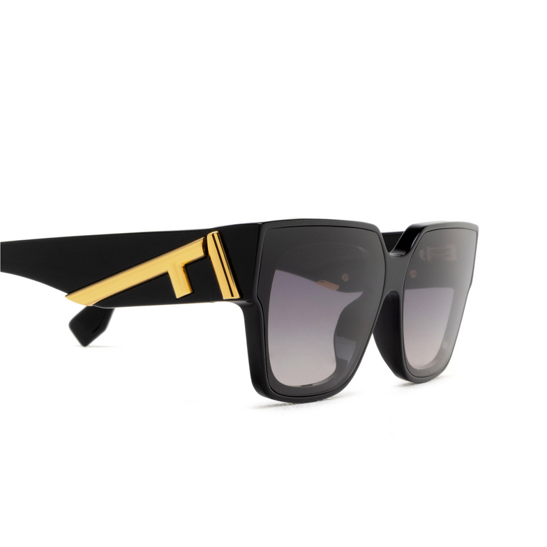 Fendi FE40099I Sunglasses 01B shiny black - 3/4