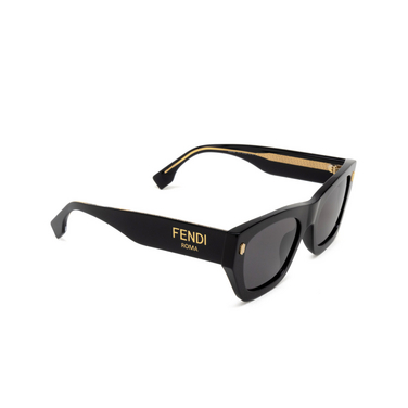 Fendi FE40100I Sunglasses 01A shiny black - three-quarters view