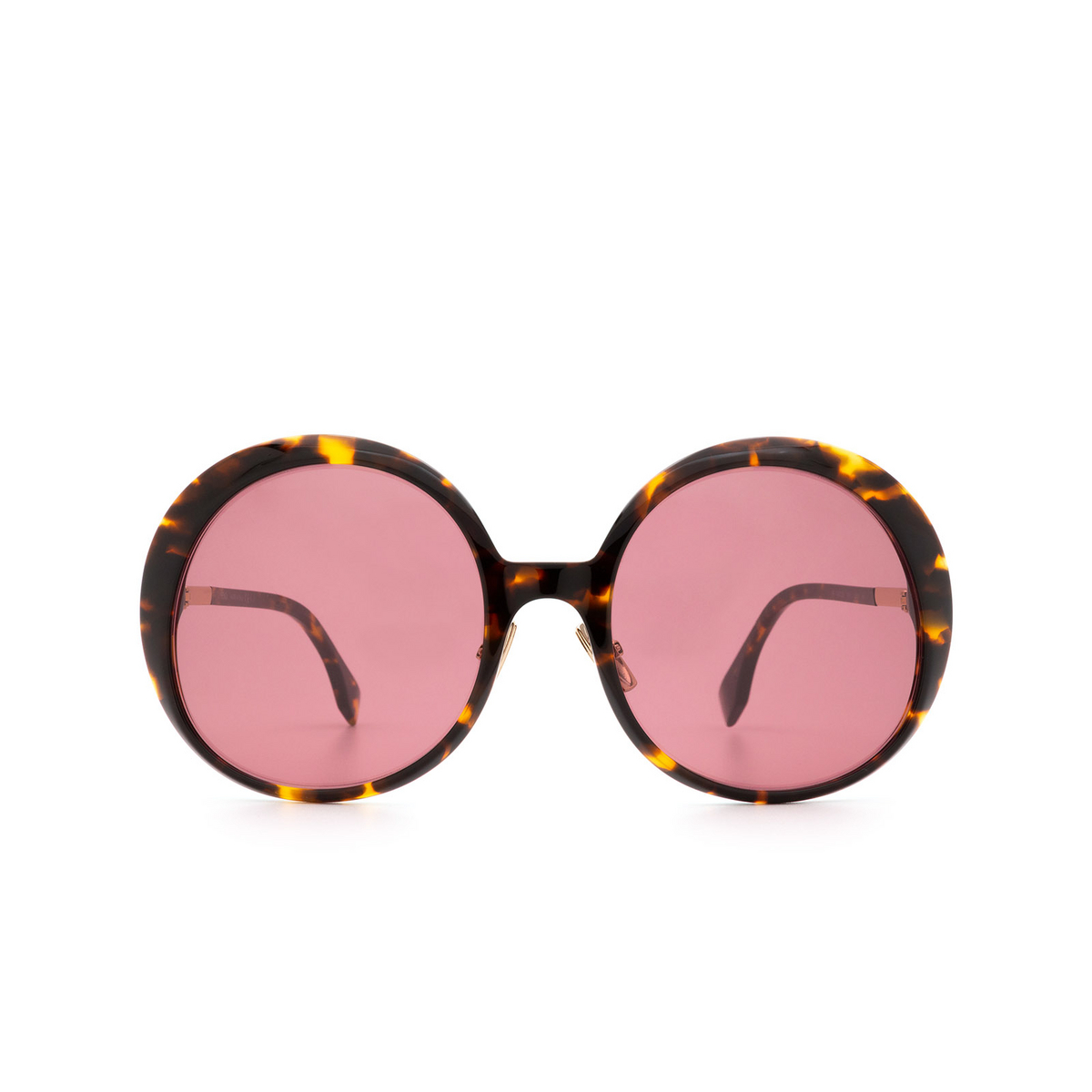 Fendi FF 0430/S Sunglasses 086/UI Dark Havana - front view