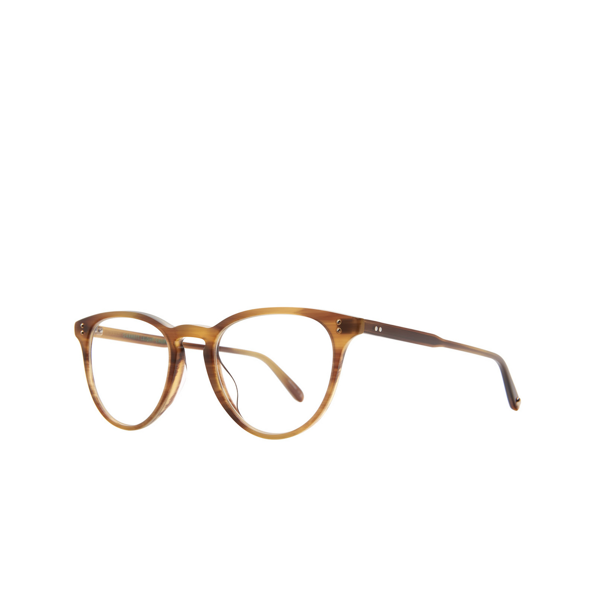 Garrett Leight ALICE Eyeglasses BIO-BTO Bio Blonde Tortoise - three-quarters view