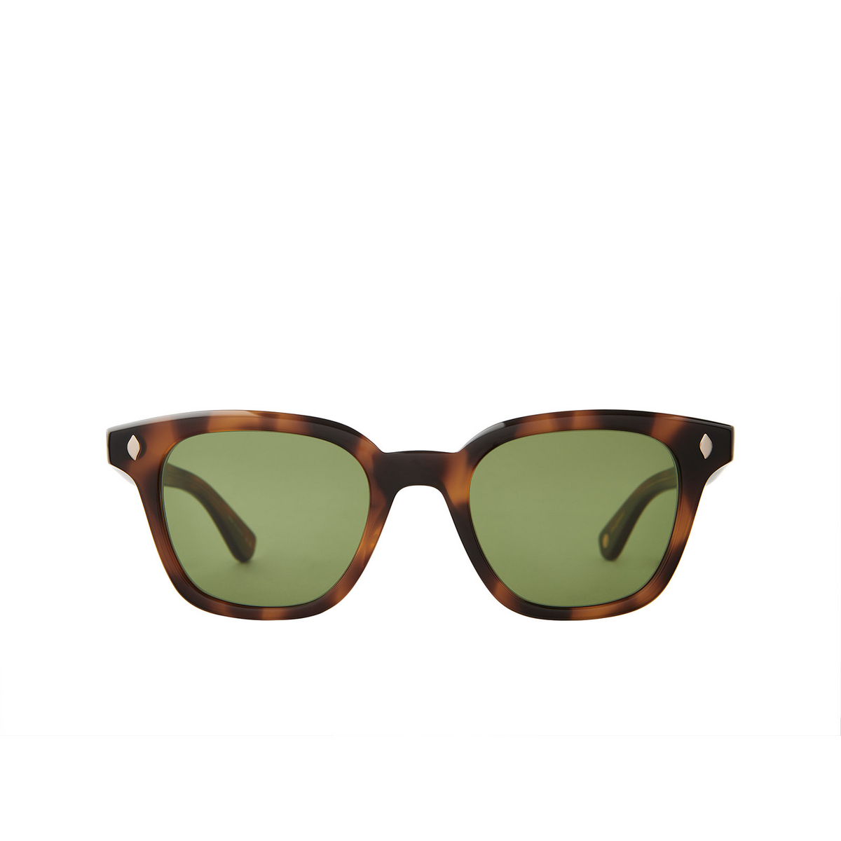 Garrett Leight BROADWAY Sunglasses SPBRNSH/SFPGN Spotted Brown Shell - front view
