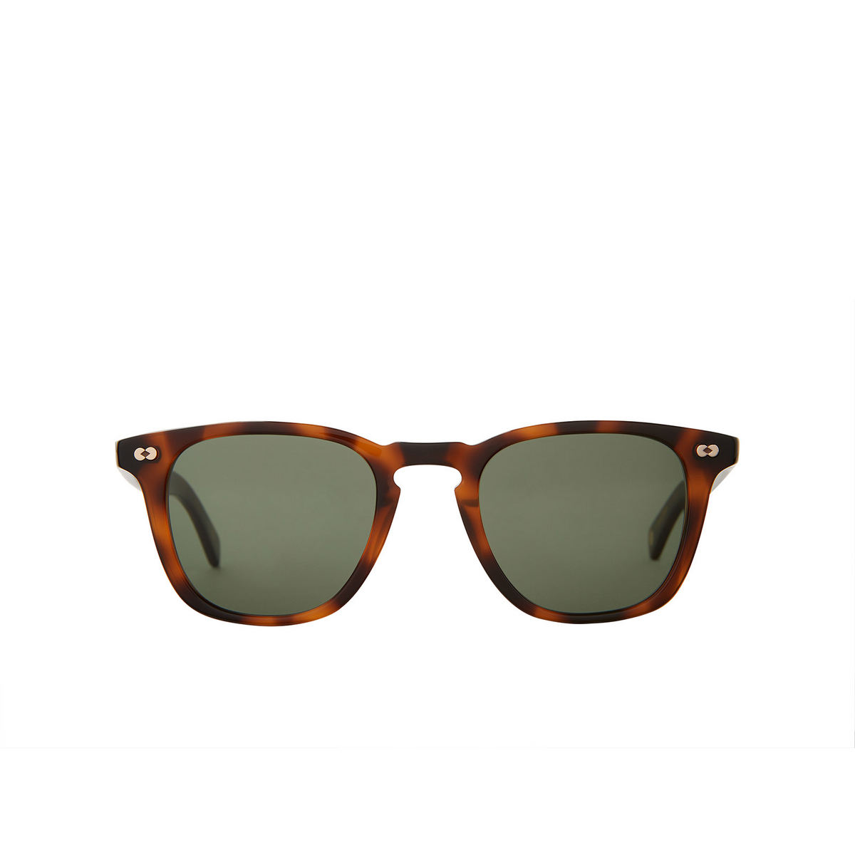 Garrett Leight BROOKS X Sunglasses SPBRNSH/PG15 Spotted Brown Shell - front view