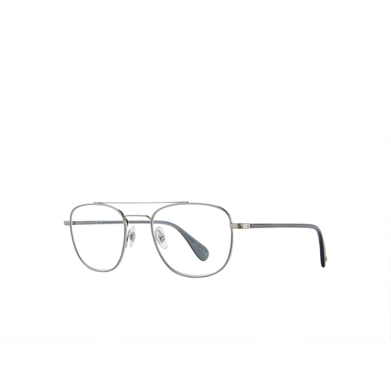 Garrett Leight CLUBHOUSE II Eyeglasses BS-SGY brushed silver - 2/4
