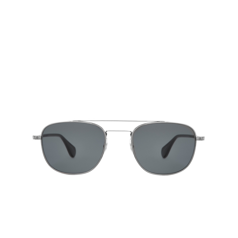 Garrett Leight CLUBHOUSE II Sunglasses SV-BK/BS silver-black - 1/4