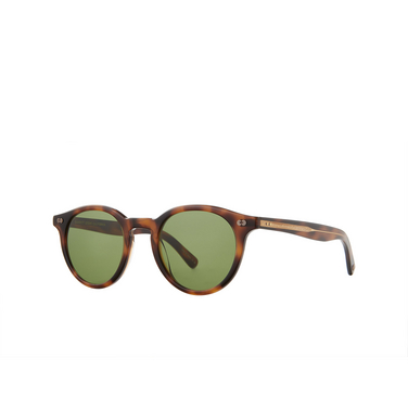 Garrett Leight CLUNE X Sunglasses spbrnsh/pgn spotted brown shell - three-quarters view