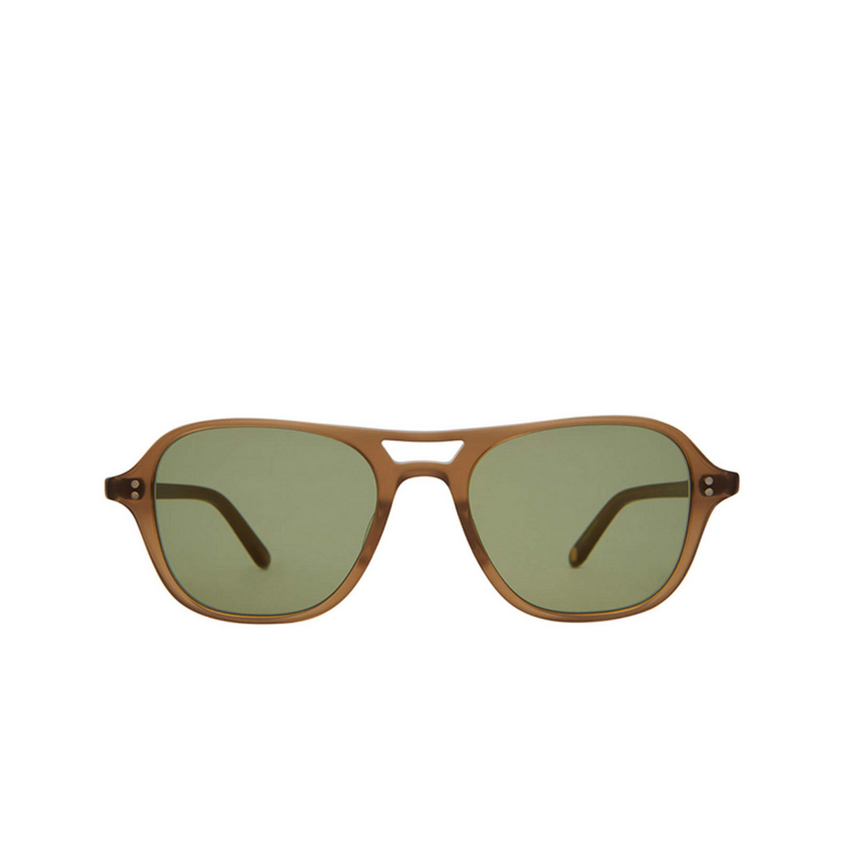 Garrett Leight DOC Sunglasses MC/SFGRN Matte Caramel - front view