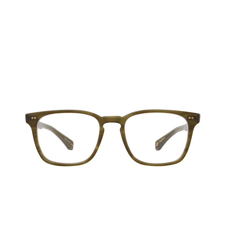 Garrett Leight EARVIN Eyeglasses MOT matte olive tortoise - 1/4