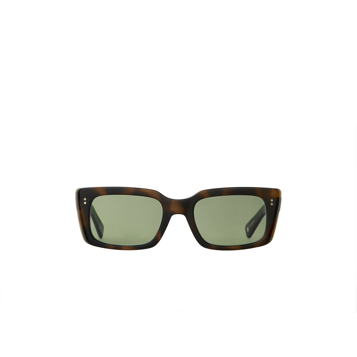 Garrett Leight GL 3030 Sunglasses SPBRNSH/SFVVG Spotted Brown Shell - front view