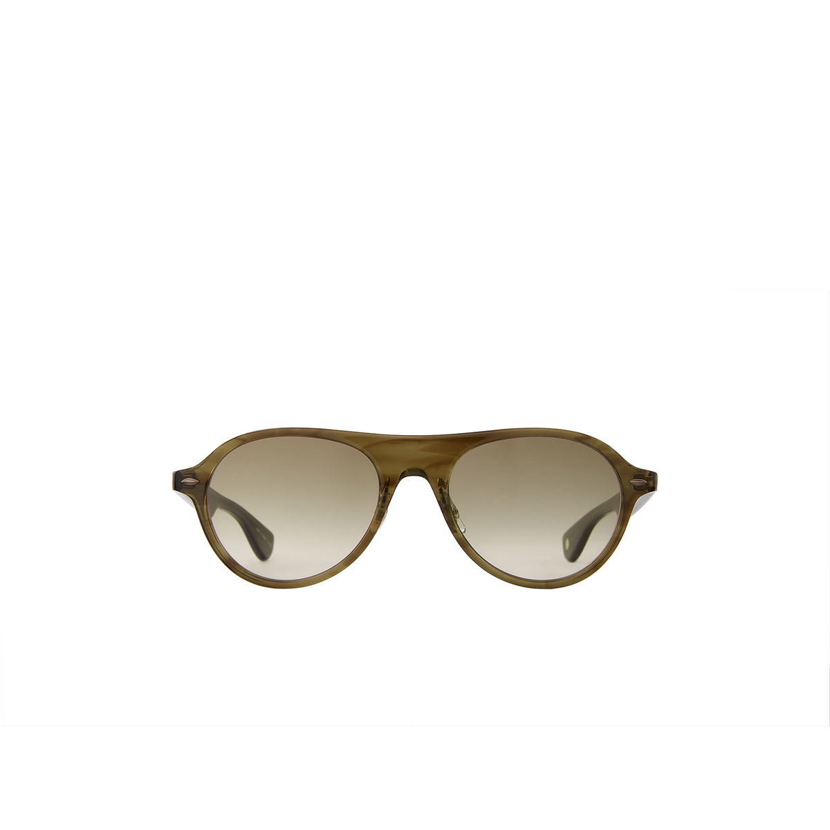Garrett Leight LADY ECKHART Sunglasses OT/OG Olive Tortoise - front view