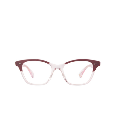 Garrett Leight LILY Eyeglasses bgylm burgundy laminate - front view
