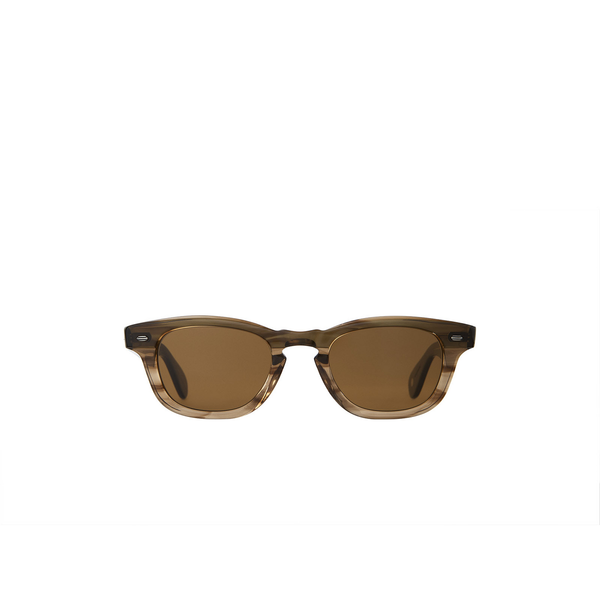 Garrett Leight LO-B Sunglasses BAMF/PCOF Bamboo Fade - front view
