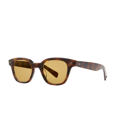 Garrett Leight NAPLES Sunglasses SPBRNSH/PMP spotted brown shell - three-quarters view