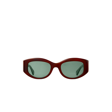 Garrett Leight RETRO BIGGIE Sunglasses vinbrt/vrd vintage burnt tortoise - front view