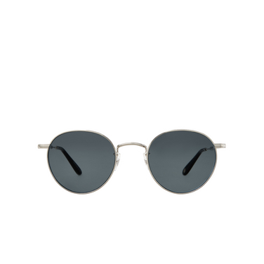 Garrett Leight WILSON M Sunglasses sv-bk/sfpbs silver-black - front view