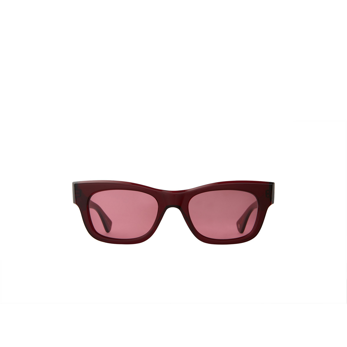 Garrett Leight WOZ Sunglasses MER/LI Merlot - front view